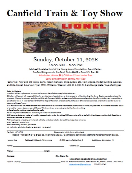 Canfield Train Show